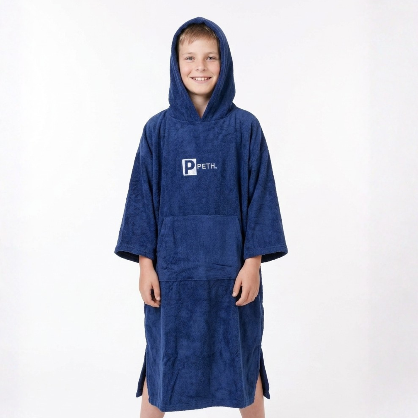 Kids Towel Changing Robe - Microfibre - Navy – Pethstore