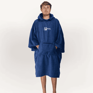 Towel Changing Robe - Microfibre - Navy Blue