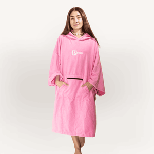 Towel Changing Robe - Microfibre - Pink