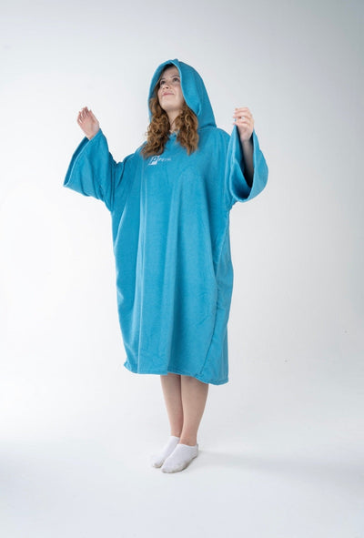 Premium Microfibre Oversized Changing Poncho / Robe - TEAL