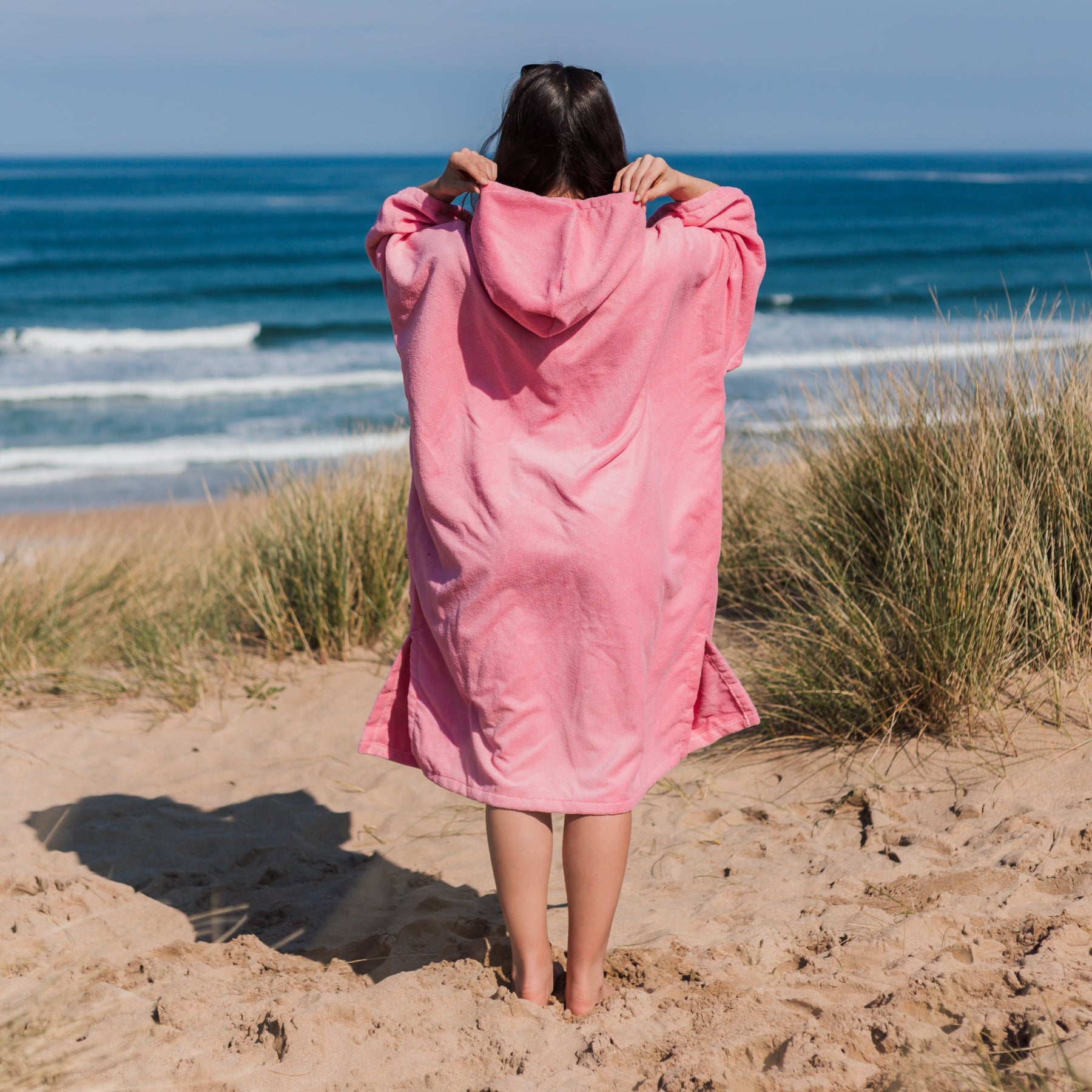 Changing Robe Pink Towel Changing Robe - Microfibre - Pink – Pethstore