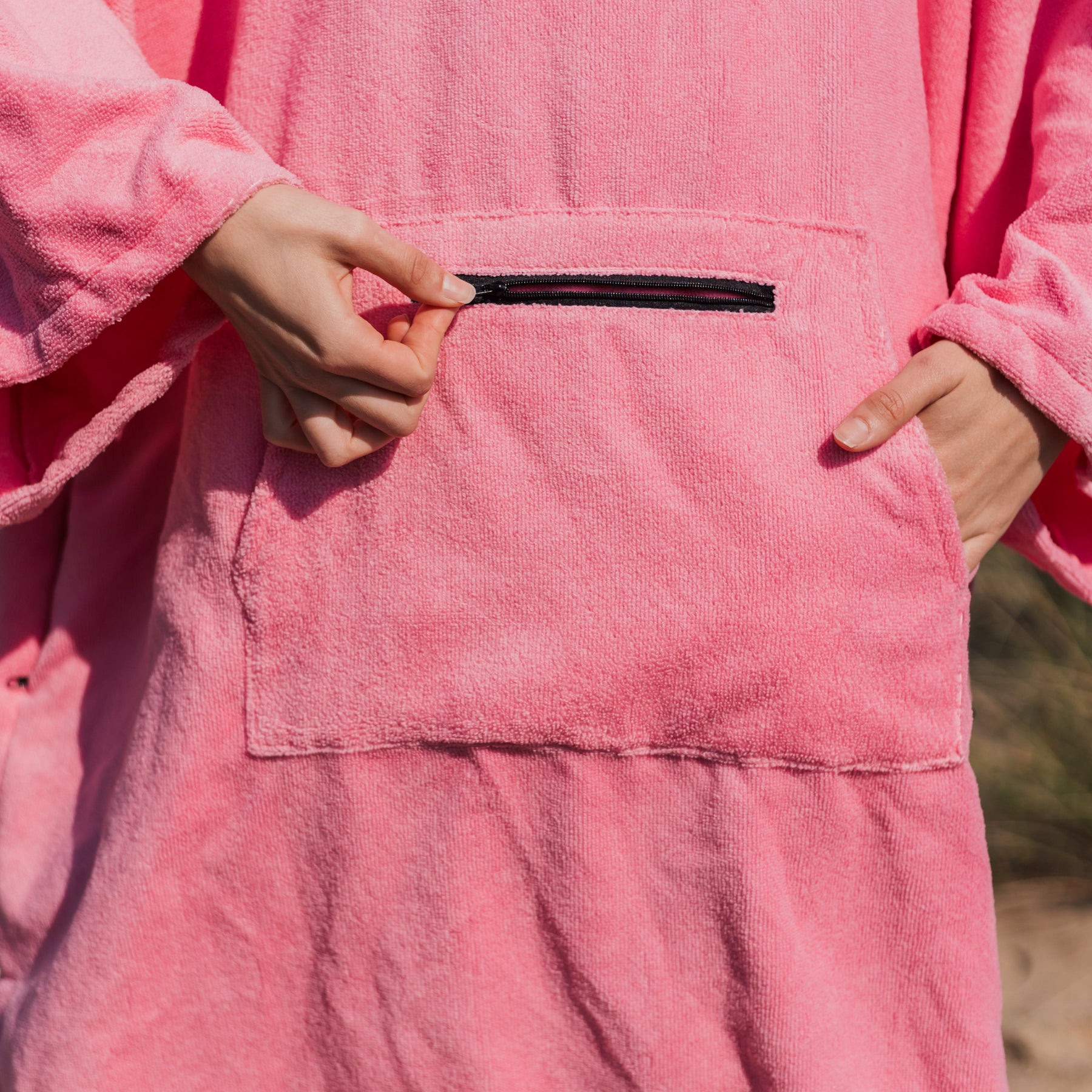 Changing Robe Pink Towel Changing Robe - Microfibre - Pink – Pethstore