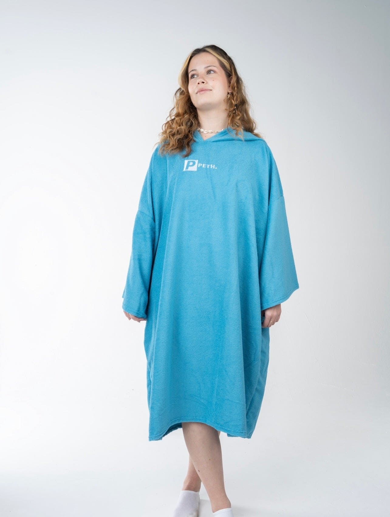 Premium Microfibre Oversized Changing Poncho / Robe - TEAL