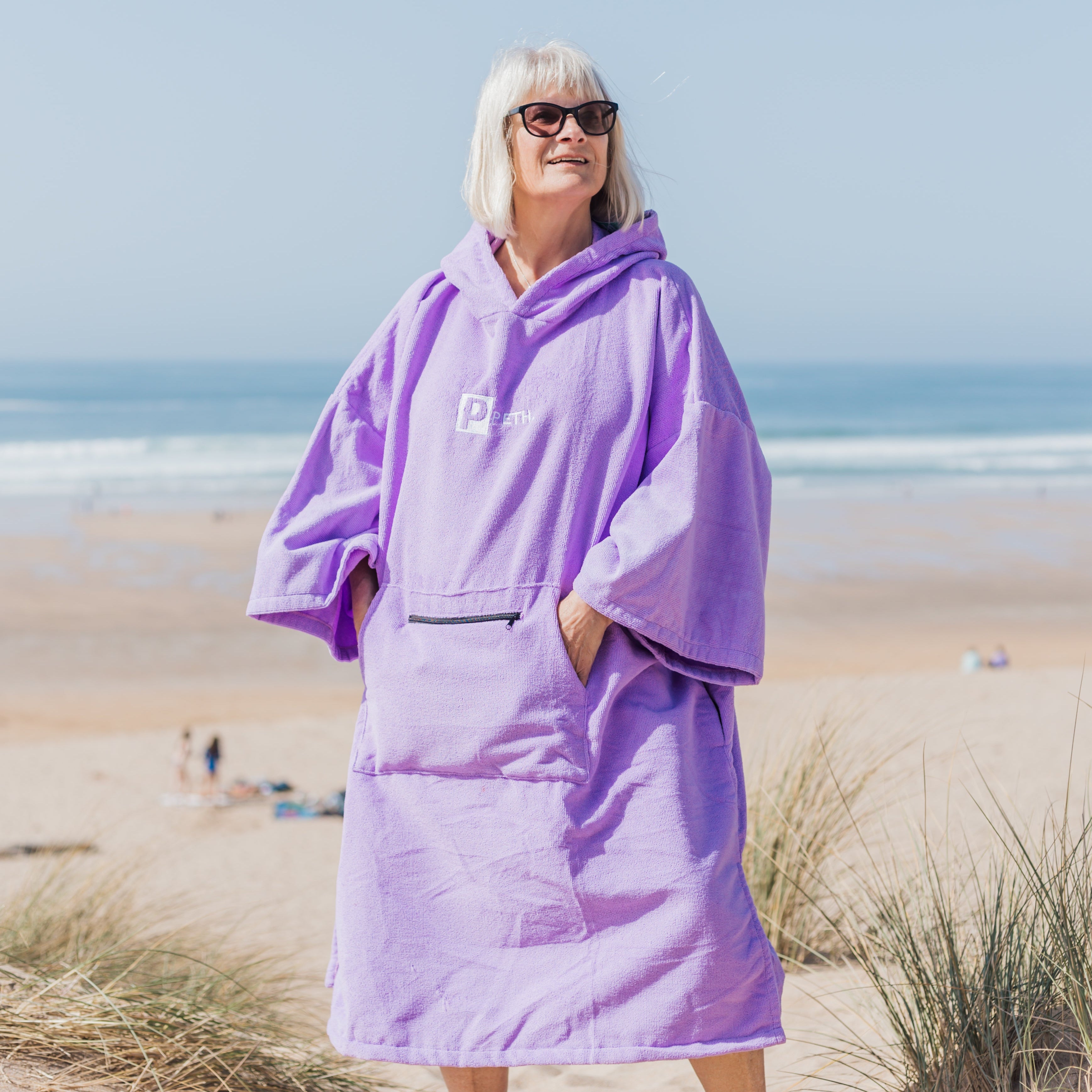 Towel Changing Robe - Microfibre - Purple – Pethstore