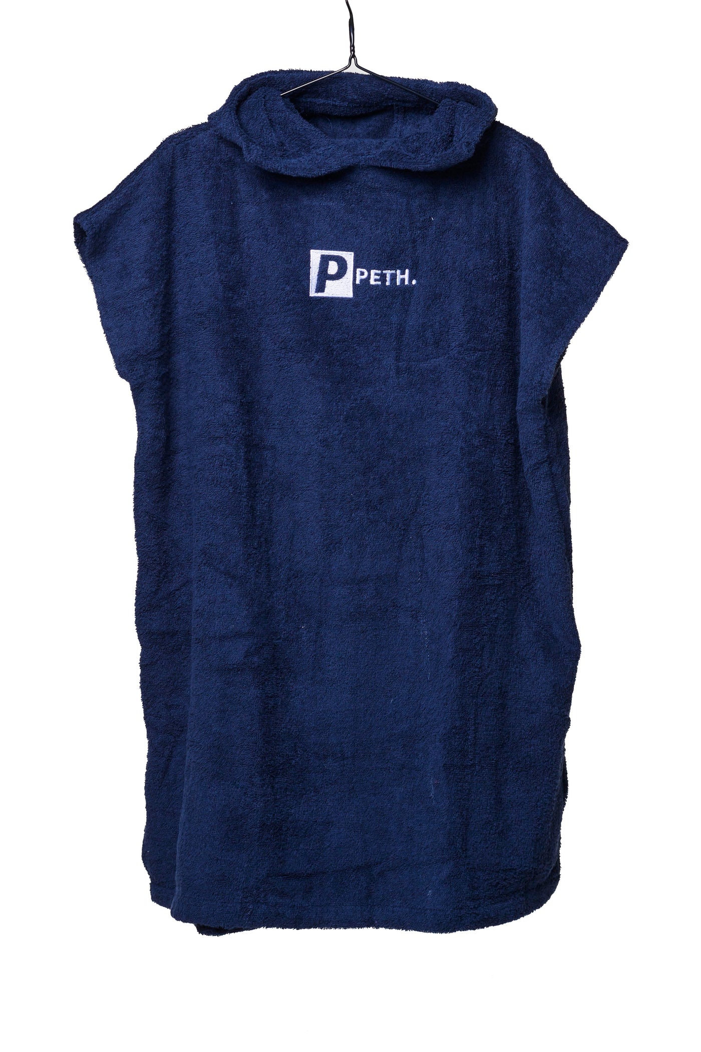Premium Navy Blue Children’s Cotton Towel Changing Robe - Poncho