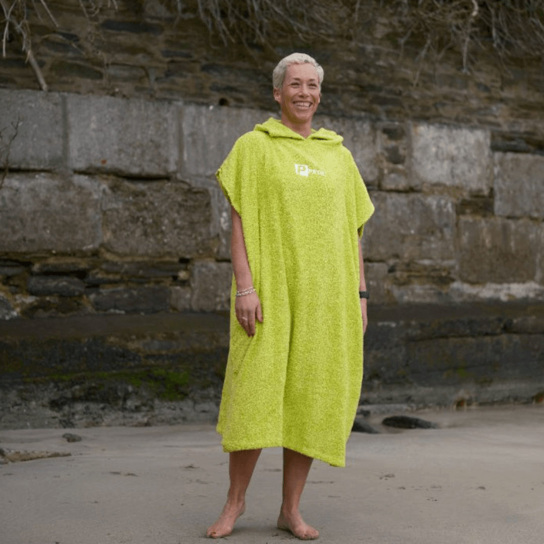 Poncho Robe Premium Cotton Towel Changing Robe / Poncho - Lime Green – Pethstore